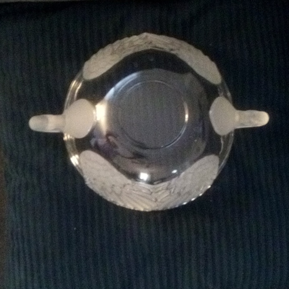 Vintage Mikasa Walther Frosted Swan Bowl Elegant Lead Crystal - Picture 3 of 8